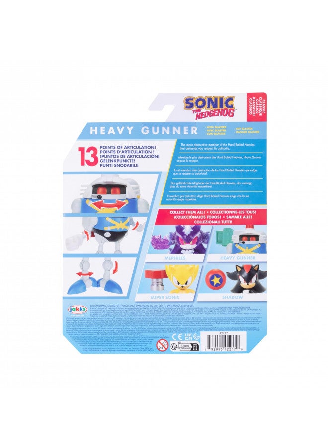 Sonic the Hedgehog 4-inch Heavy Eggrobo Action Figure with Blaster Accessory. Ages 3+ (Officially licensed by Sega) - Image 4