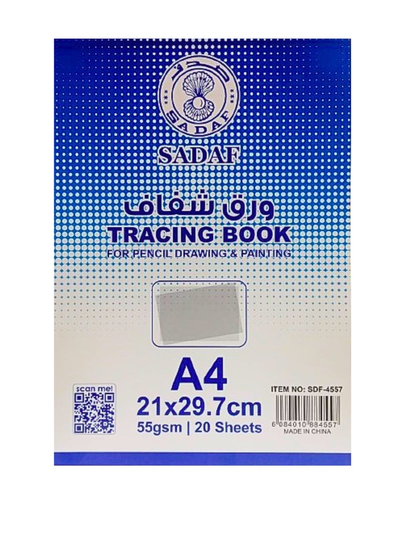 Sadaf Tracing Book For Pencil Drawing And Painting A4 55GSM 20Sheets (Pack of 2) - Image 2
