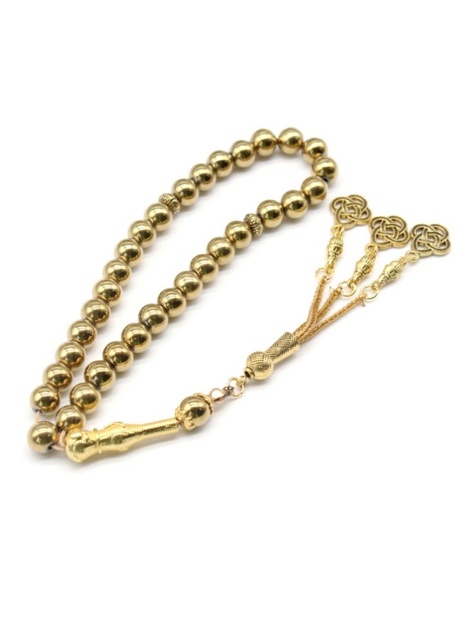 Fianser Tasbih 8mm Prayer Beads 33 Tasbeeh Zikr Gold Muslim Islamic Arabic Tassels Exquisite Luxury Handmade - Image 2