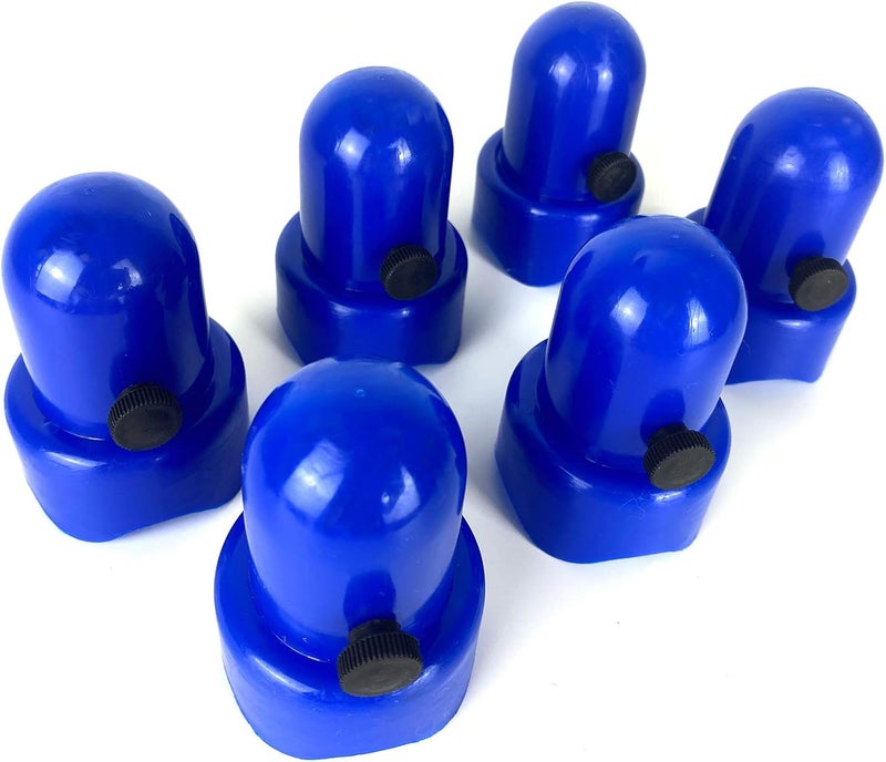 MSSVIGING Large Trampoline Enclosure Pole Caps with Screw-in Bolts, Only Fit for Pole 1.5 Inch Diameter, 6 Piece, Blue,Trampoline Pole Toppers - Image 5
