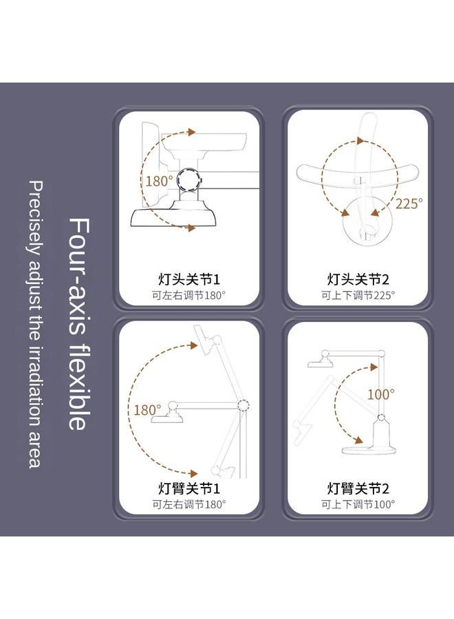 Bluejw New Led Desk Lamp Student Study Lamp Eye Protection Dormitory Folding Bedside Reading Charging Intelligent Timing Night Light - Image 5