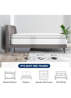 The Home Mart Single Size 30 cm Hybrid Reversible Pocket Spring Mattress with Cool Gel Memory Foam, Advanced Motion Isolation & Pressure Relief – Medium Firm Support for Restful Sleep (Short Queen: 140x200) - pzsku/Z5D5C0806ECBE243A280EZ/45/_/1741433153/9ce505a1-4c48-4ac4-8527-b80599ec1819