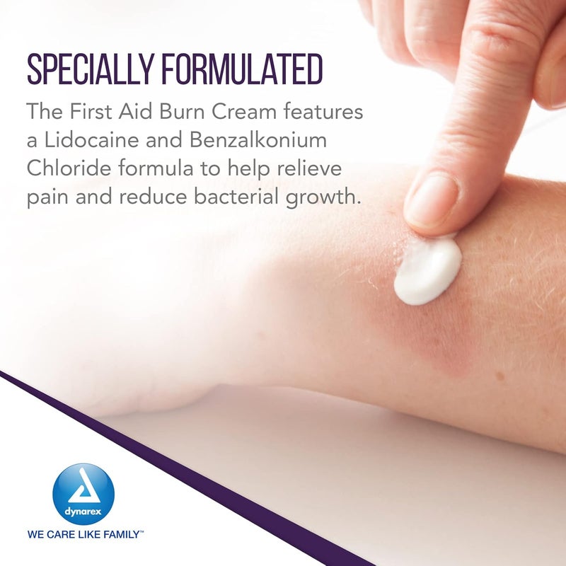 Dynarex First Aid Burn Cream Burn Ointment For Minor Cuts Wounds Burns Single Dose WaterBased Formula with Benzalkonium Chloride For Medical Home Care 09g Packets Box of 144 - Image 4