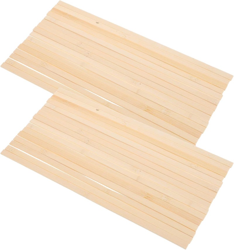 50pcs Square Craft Sticks for DIY Projects and Architectural Model Making, 9x3x300mm Natural Wood Crafting Materials for Hobbyists and Landscape Crafts - Image 1