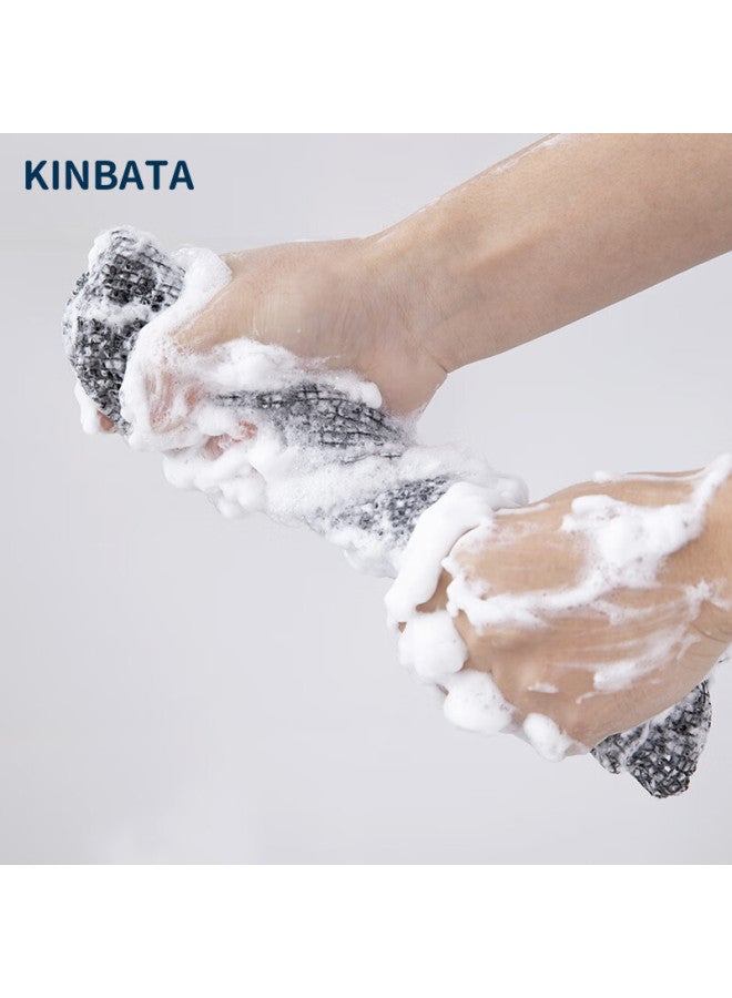 Kinbata Exfoliating Towel, Powerful Back Scrubber, Double-sided Exfoliating And Mud Scrubber, Pink Version - Image 3
