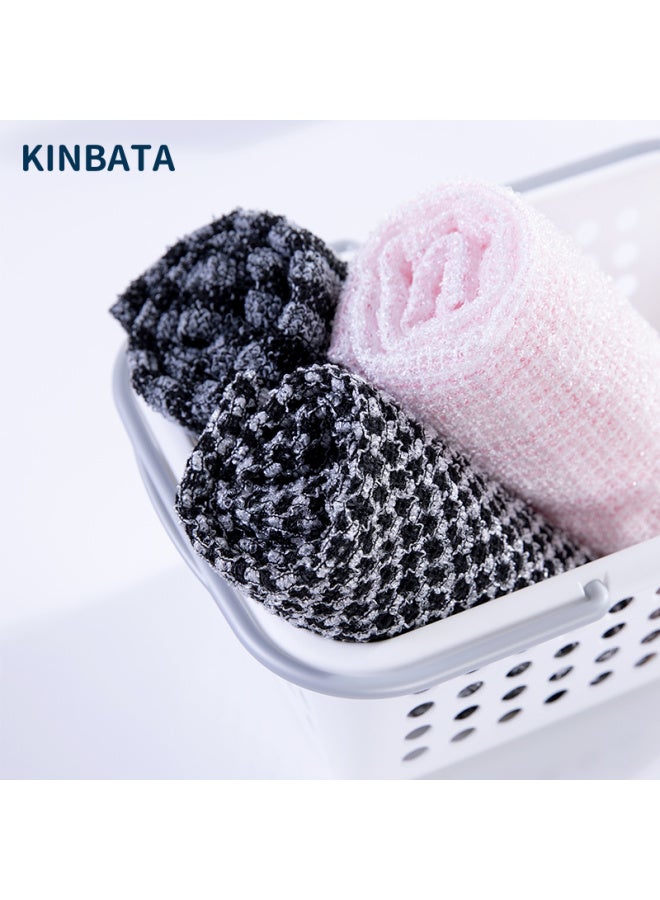 Kinbata Exfoliating Towel, Powerful Back Scrubber, Double-sided Exfoliating And Mud Scrubber, Pink Version - Image 4