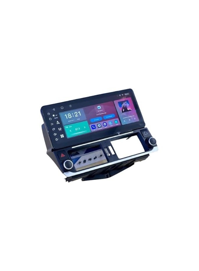SHEZA STAR Android Car Stereo 12.3 Inch For Toyota Prado 2010 2011 2012 2013 2GB RAM 32GB ROM Support Apple Carplay Android Auto With Complete Frame WiFi USB AHD Camera included  - Image 1