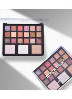 Black Pink Eyeshadow and highlighter palette  - Image 2