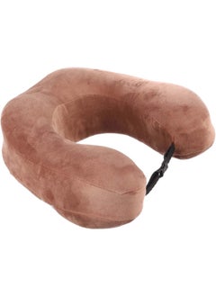 Comfy Neck Support Soft Memory Foam Travel Neck Pillow U-Shape For Car, Travel, Office,Airplane and Gifts - Beige