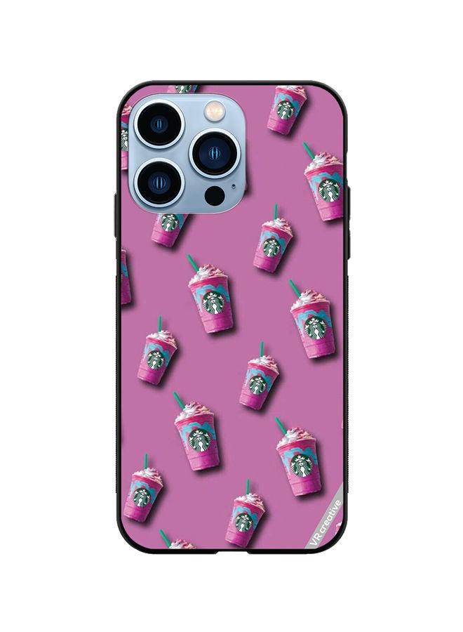 VR CREATIVE Protective Case Cover For Apple iPhone 14 Pro Max Starbucks Design Multicolour - Image 1