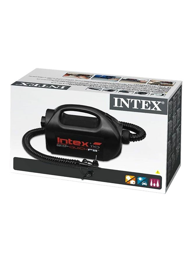 انتكس 68609 مضخة هواء كهربائية ذات تصميم صغير وتعبئة سريعة ومزوّدة بفوهة أسود 18 × 11 × 24.5 سم - Image 3