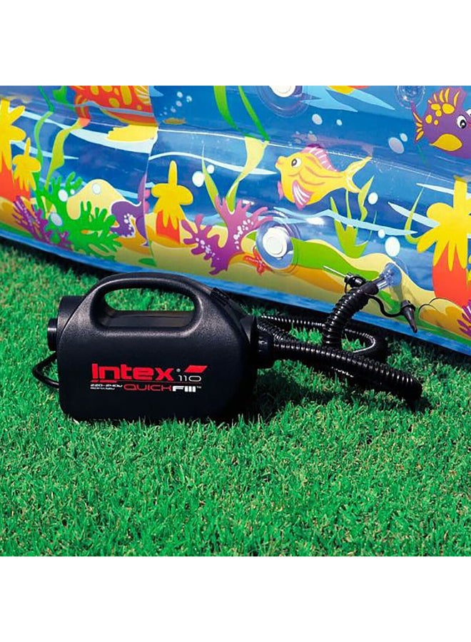 انتكس 68609 مضخة هواء كهربائية ذات تصميم صغير وتعبئة سريعة ومزوّدة بفوهة أسود 18 × 11 × 24.5 سم - Image 4