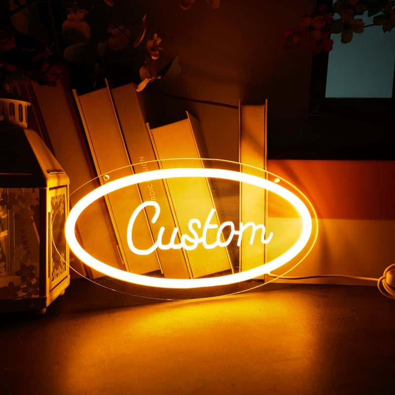 لافتة نيون LED بيضاوية مخصصة باللون الأحمر 25 سم بتصميم نوتة موسيقية، ديكور حائط ومصباح ليلي - Image 4