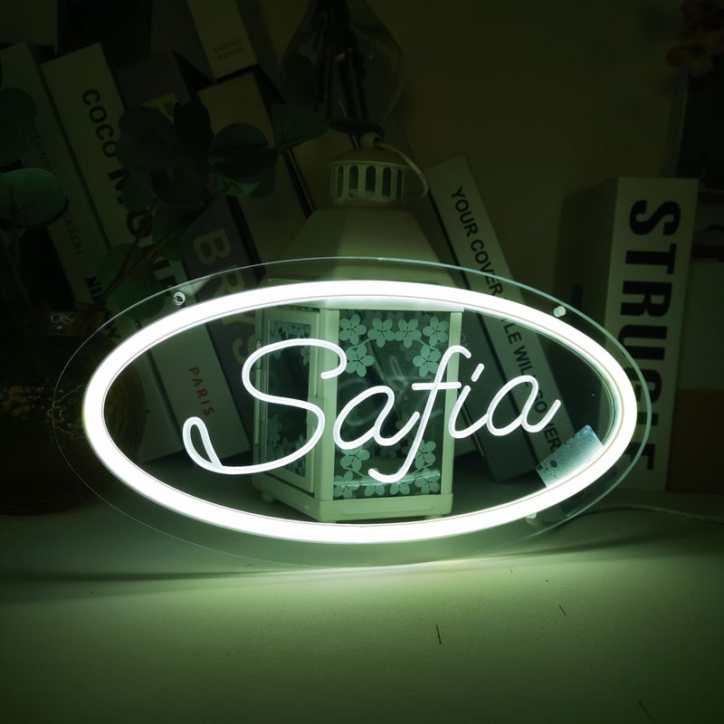 لافتة نيون LED بيضاوية مخصصة باللون الأحمر 25 سم بتصميم نوتة موسيقية، ديكور حائط ومصباح ليلي - Image 5