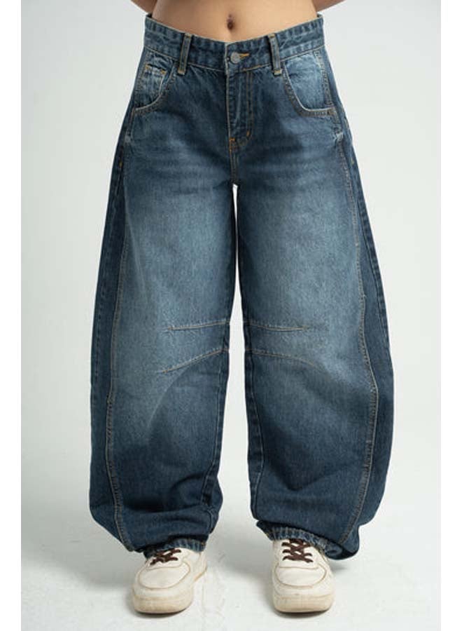 ASTK Low-Waisted Balloon Fit Jeans - Image 2