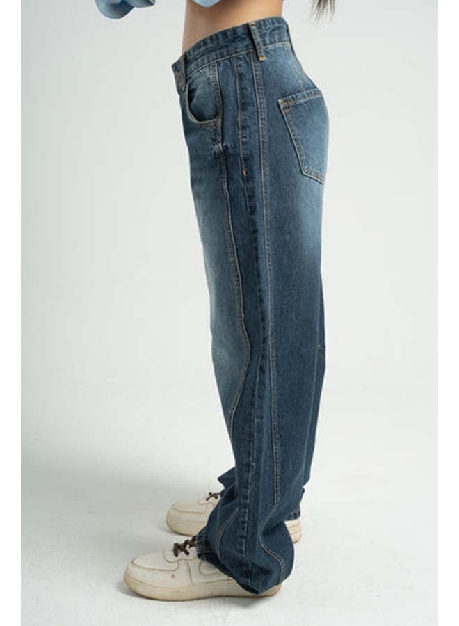 ASTK Low-Waisted Balloon Fit Jeans - Image 3