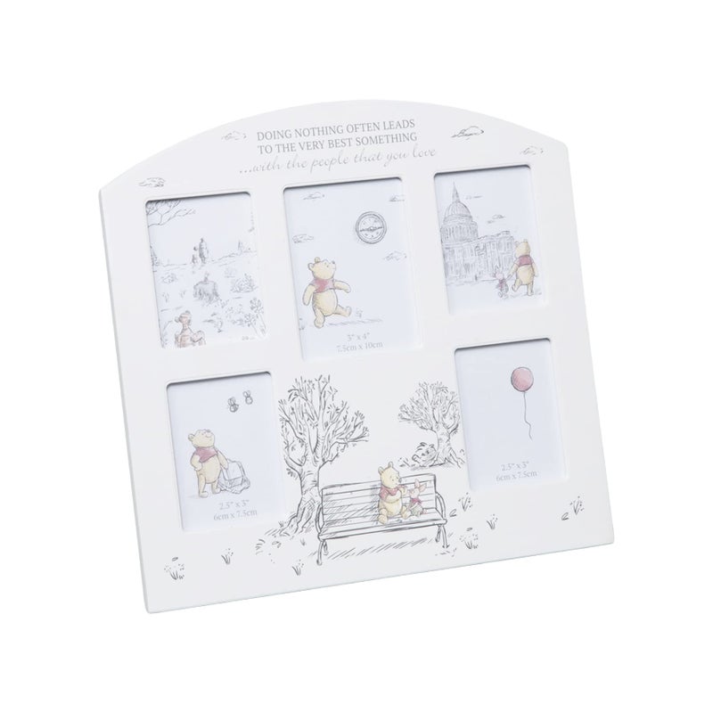 Happy Homewares Happy Homewares Christopher Robin The Very Best Multi Aperture Photo Frame  Ideal for a Winnie The Pooh Fan  Officially Licensed