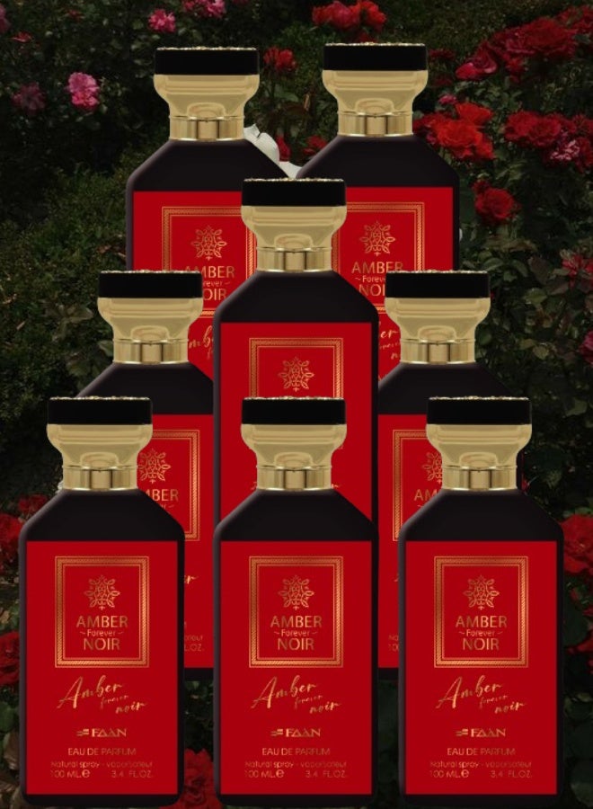 Faan 8 Pieces Amber Forever Noir Perfume 100ML - Image 1