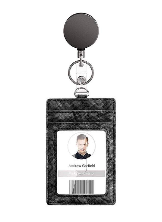 Generic - 3 Packs PU Leather ID Badge Card Holder - Image 1