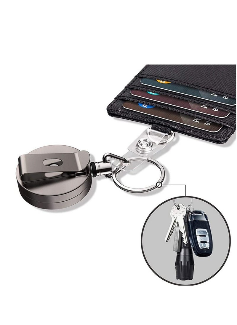 Generic - 3 Packs PU Leather ID Badge Card Holder - Image 1
