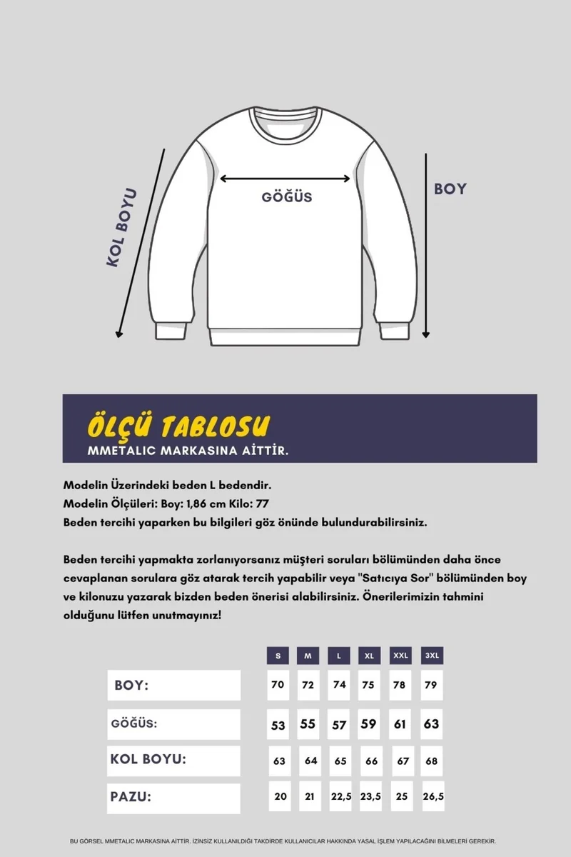 ميتاليك Men's Black-Navy-Anthracite Crew Neck Embroidered Detailed Regular Fit 3-Piece Sweatshirt MMTLCE70-3