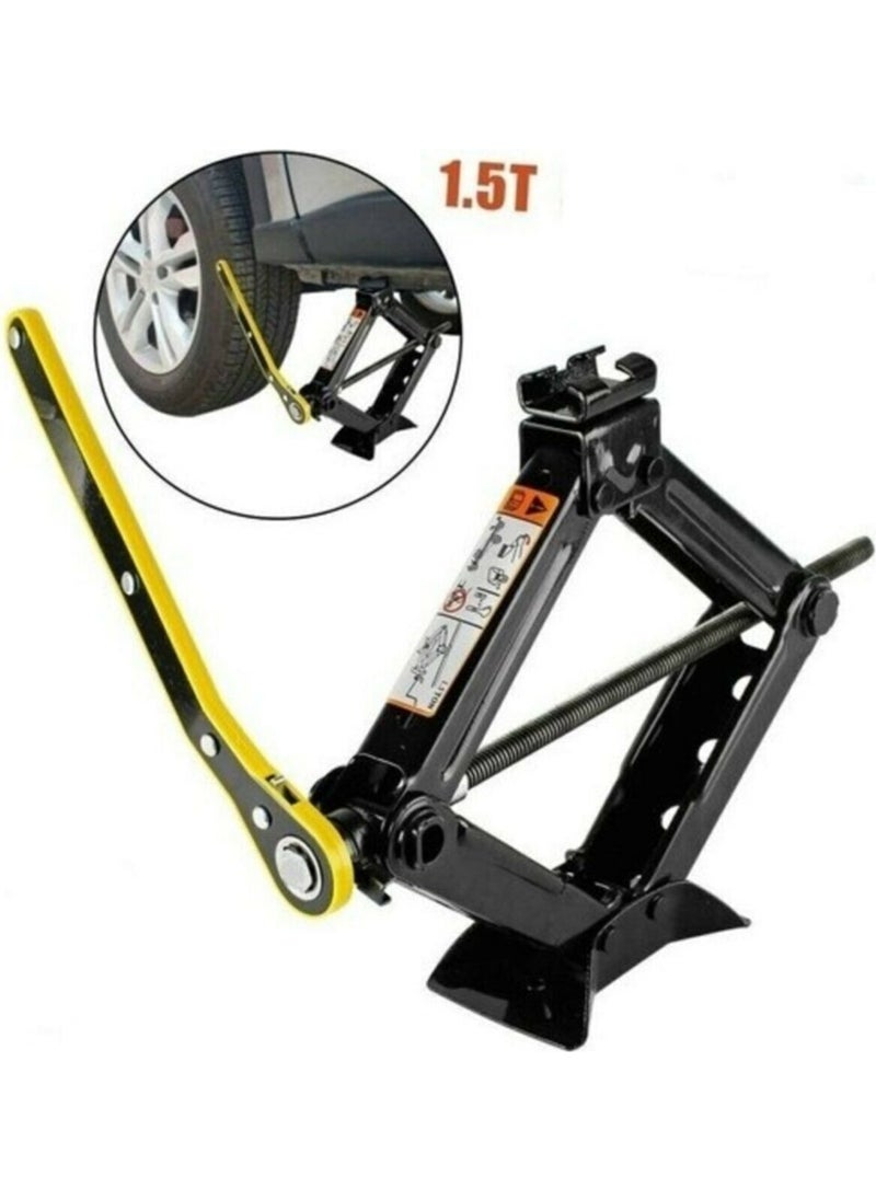 Oto Türk Auto Turkish Jack Ratchet Lever 1.5 Ton and Lug Wrench Set of 2  - Image 1