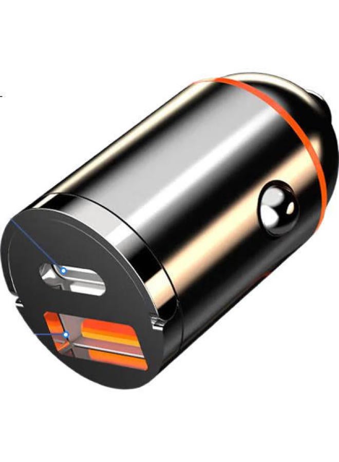 Newmine Car Charger, 100W Mini Super Fast Charging Cigarette Lighter Charger, Dual-Port Car Fast Charger - Image 1