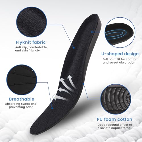Amitataha Shoe Insoles, Memory Foam Insoles, Providing Excellent Shock Absorption and Cushioning for Feet Relief, Comfortable Insoles for Men and Women for Everyday Use,(L [US M: 9.5-12.5/W: 10.5-13.5]) - Image 5