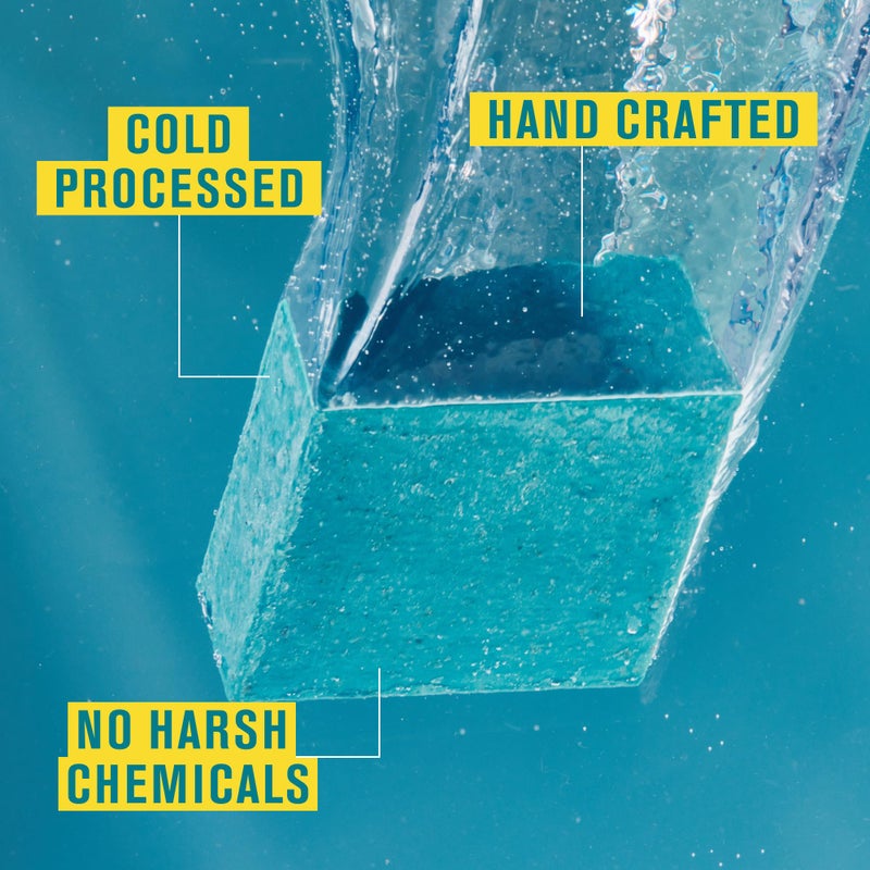 Every Man Jack Cold Plunge Mens Bar Soap - Tahoe Blue Scent with notes of Bergamot, Lemon, Freshwater Mist - Deeply Cleans, Hydrates with Naturally Derived Ingredients and Medium Grit - 5oz (2 Pack) - Image 2