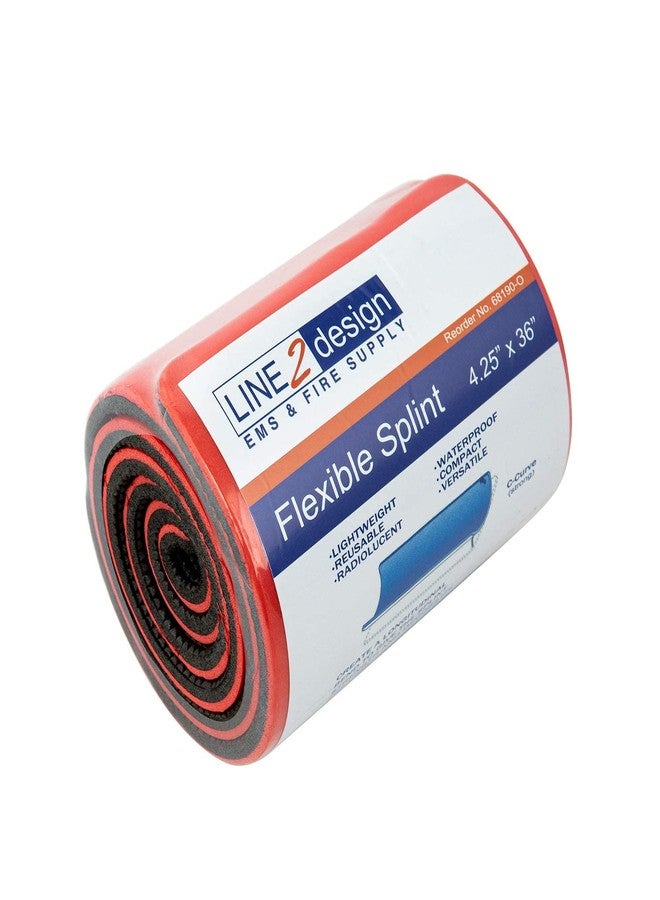 LINE2design 36" First Aid Rolled Splint -Aluminum Flexible Molled Design -Orange - Image 2