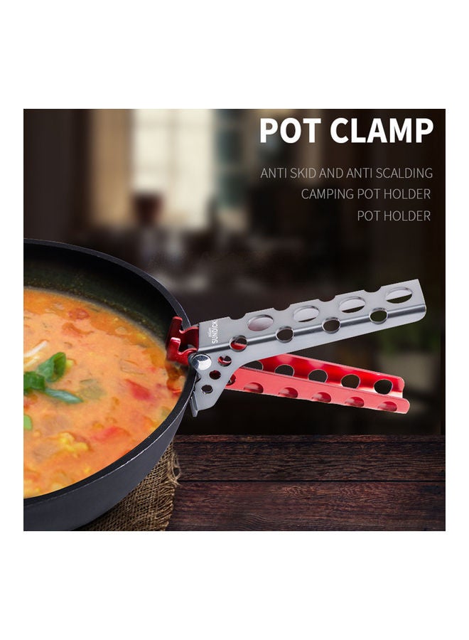 NIBEMINENT Outdoor Camping Portable Frying Pan Hand Tong  - Image 5