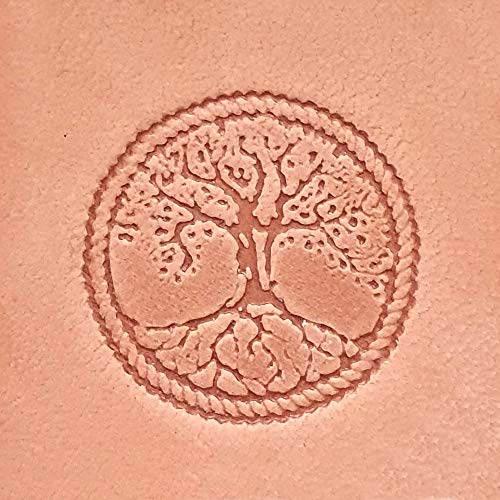 Tandy Leather Tree of Life Stamp Head Easy Professional Style Leather Stamping for Sheaths Wallets Journal Covers and Belt Designs Detailed Craftool Tool - Image 1