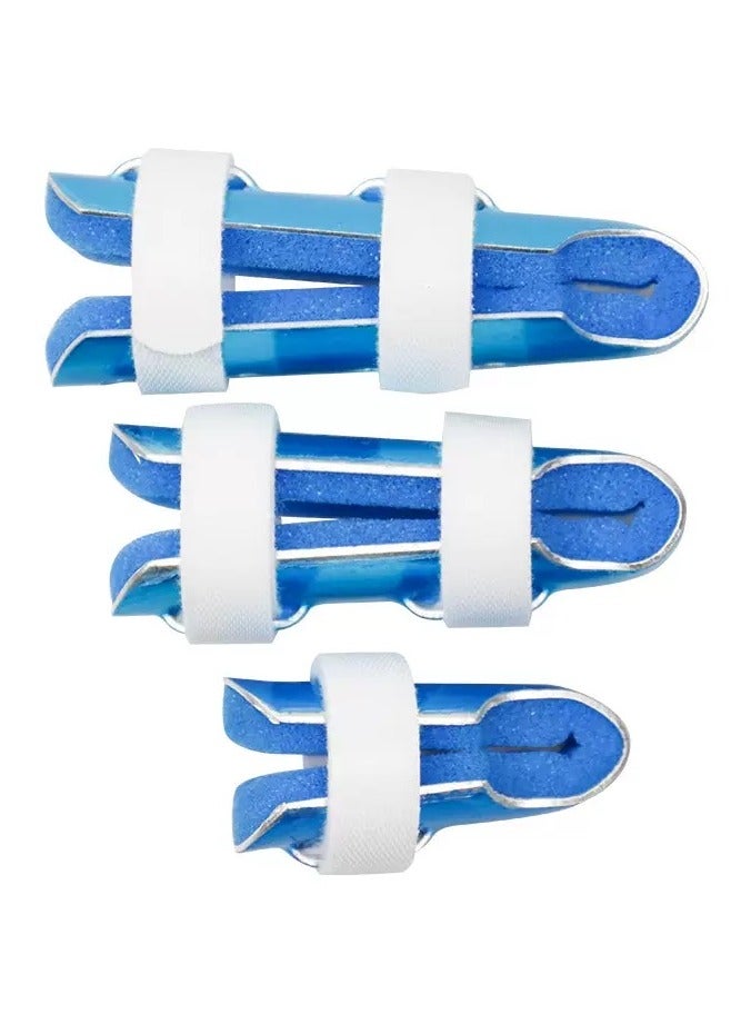 3-Piece Finger Splint, Metal Finger Support Brace for Broken Fingers Straightening Arthritis (3 Size) - Image 1