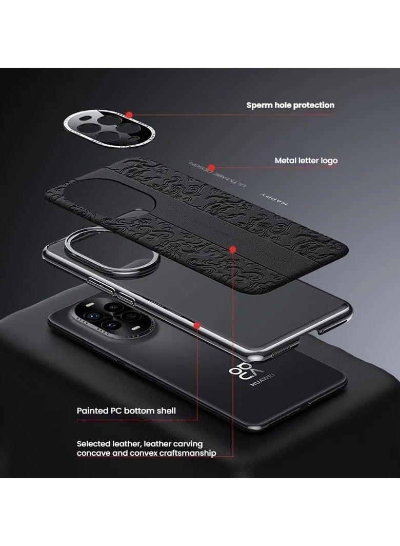 Case Compatible Huawei Nova 13 Pro (5G), Built-in Precision Hole Lens Protection, Leather Engraved Jiyun Protective Case Huawei Nova13Pro - Image 2