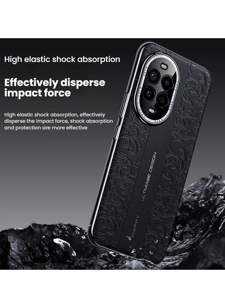 Case Compatible Huawei Nova 13 Pro (5G), Built-in Precision Hole Lens Protection, Leather Engraved Jiyun Protective Case Huawei Nova13Pro - Image 3