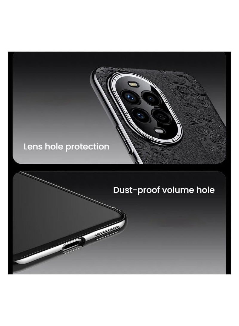 Case Compatible Huawei Nova 13 Pro (5G), Built-in Precision Hole Lens Protection, Leather Engraved Jiyun Protective Case Huawei Nova13Pro - Image 4