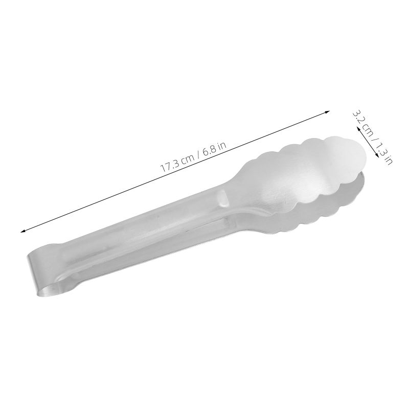 Stainless Steel Sugar Cube Tongs Non Slip Kitchen Utensils for BBQ Cooking Serving - Image 3