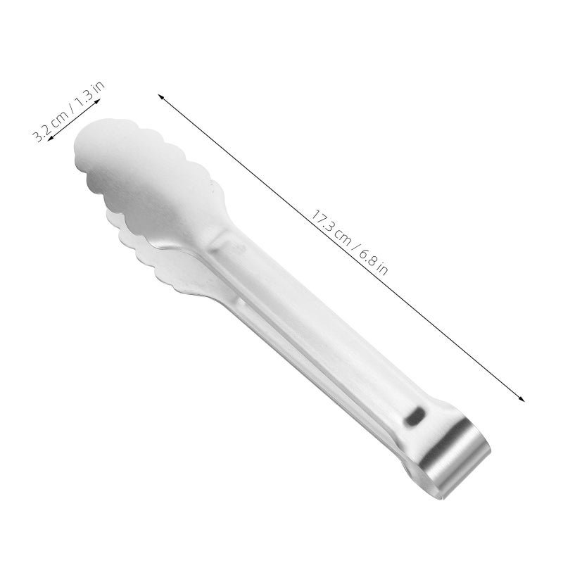 Stainless Steel Sugar Cube Tongs Non Slip Kitchen Utensils for BBQ Cooking Serving - Image 5
