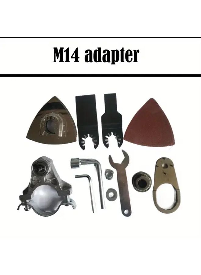 Durable Stainless Steel Triangle Disc Angle Grinder Conversion Tool Adapter M14 For DIY And Professional Use - Image 1