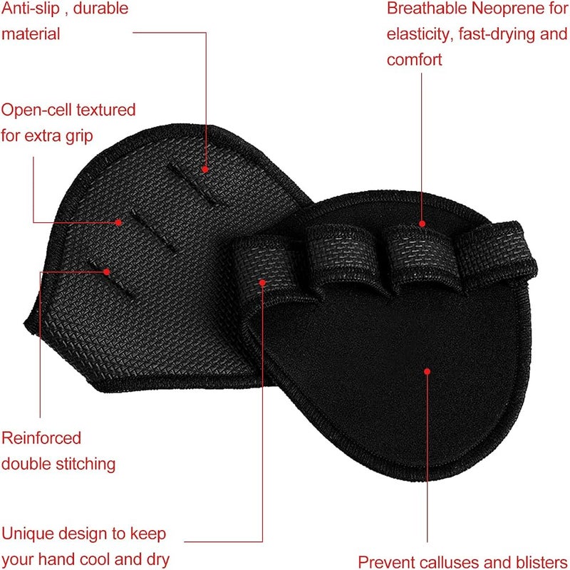 دايونغ وسادات قبضة DAYONG Grip Pads، مانعة للانزلاق، مناسبة للرجال والنساء، قفازات رياضية مثالية لرفع الأثقال وتمارين البنش برس والتدريب الشامل - Image 2