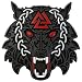 LWQLZY Viking Fenrir Wolf Car Emblem Metal 3D Badge with Yellow GlowinTheDark Eyes 3M Adhesive Norse Wolf Head Decal for Car Truck Motorcycle or Home Decor Matte Black - Image 2