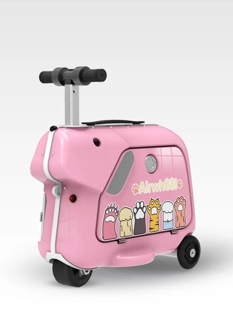 Airwheel Airwheel SQ3 Kids Electric Luggage - Pink | 15L Compact Travel Luggage, Motorized Electric Luggage Scooter for Convenient and Fast Travel with Removable Battery | Official Dealer in UAE  - Image 1