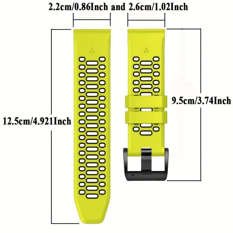 Quickfit 22mm Army Green Black Watch Band Forerunner 970 965 955 Epix Pro Gen 2 Fenix 8 7 7X - Image 2