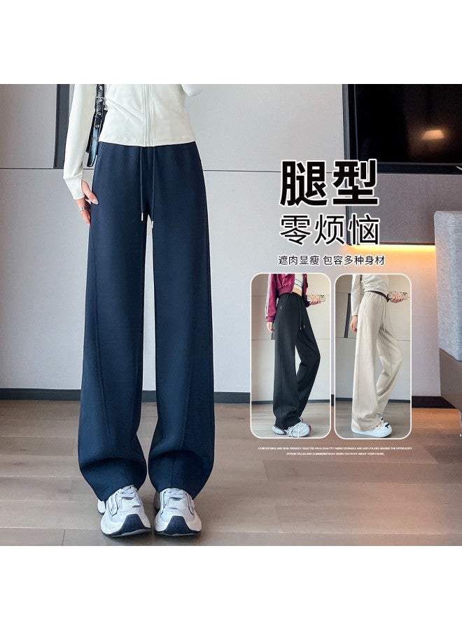 Hstyle Slim-fit Banana Wide-leg Pants For Women - 2025 Spring/fall Collection, Optional Extended Length, Loose Comfortable Athletic Tapered Pants, Slimming & Versatile Casual Trousers - Image 2