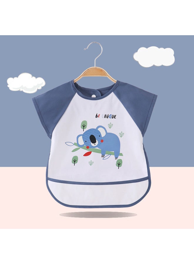 Baby Smock For Eating, Waterproof And Anti-dirty, Fashionable Outer A, Kidsren's Summer Reverse Wear Protective Clothing, Baby Bib And Rice Bag