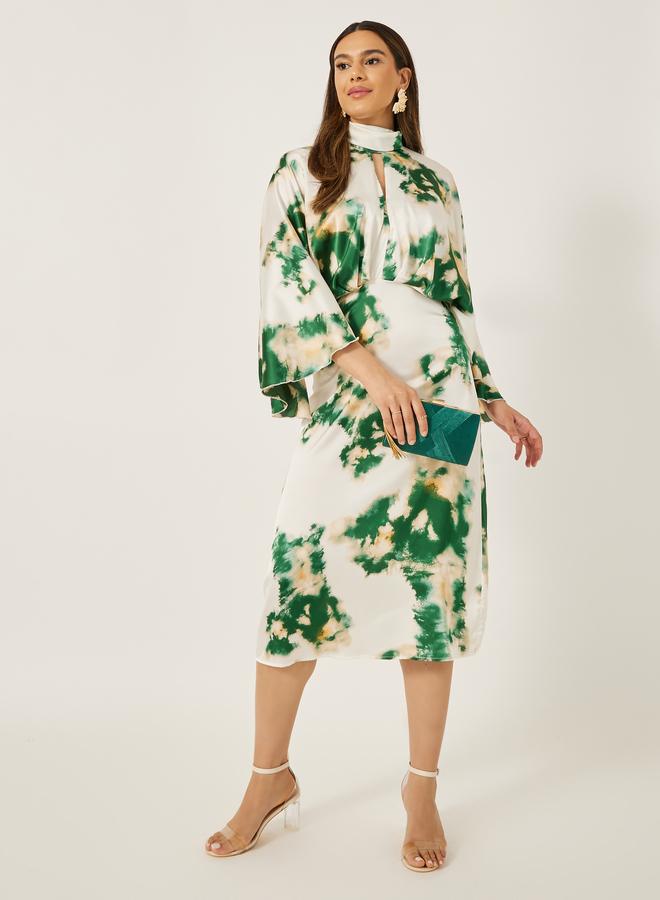 Styli Tie Dye Midi Dress  - Image 1