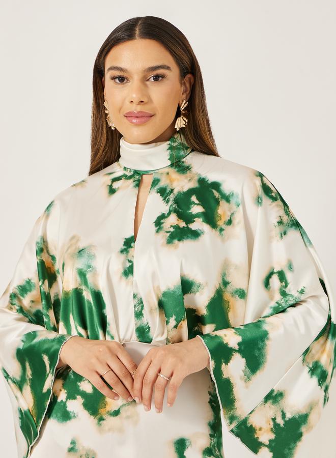 Styli Tie Dye Midi Dress  - Image 4