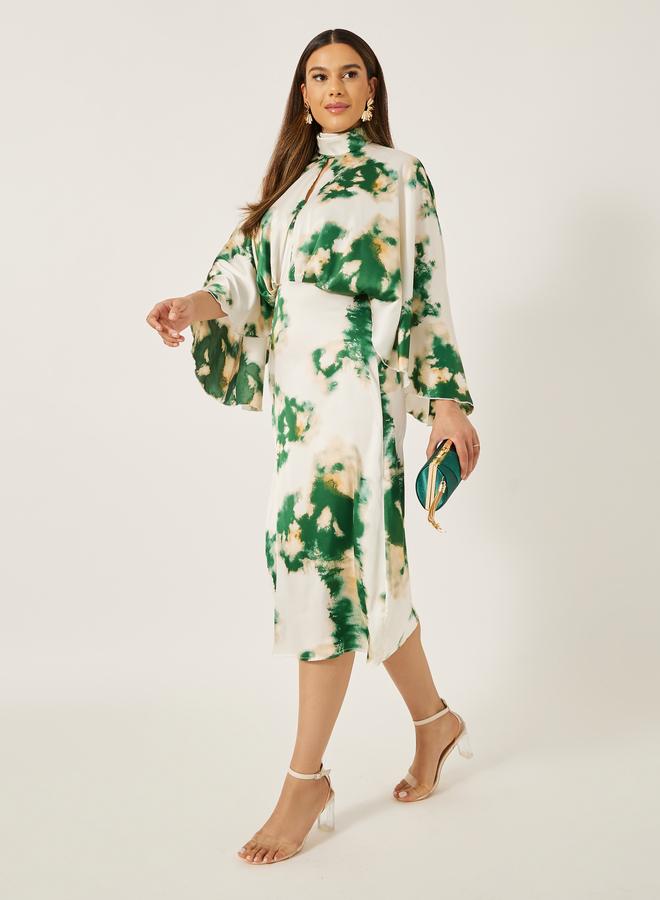 Styli Tie Dye Midi Dress  - Image 2