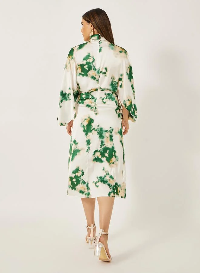 Styli Tie Dye Midi Dress