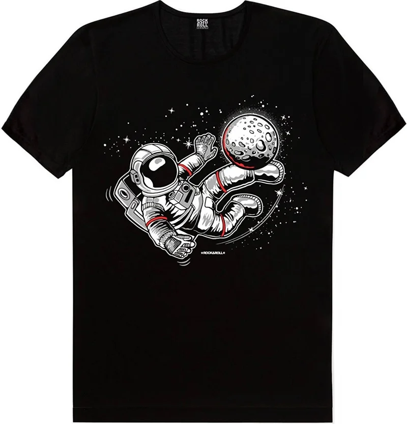 روك اند رول Football Player Astronaut, My Colors Canary Men's T-Shirt Eco Pack of 2